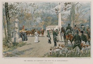 La rencontre de Napoléon et Pie VII à Fontainebleau - Felicien baron de Myrbach Rheinfeld