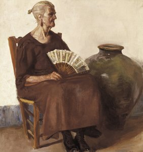 Femme assise, 20e siècle - Felipe Abarzuza y Rodriguez de Arias