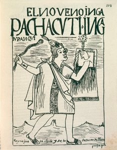 Portrait du grand empereur inca Pachacutec (dessin à l