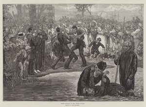 Baptême des Noirs aux États-Unis (gravure) - Felix (after) Regamey