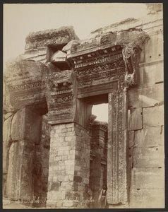 Baalbek, porte du temple de Jupiter - Félix Bonfils