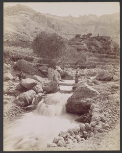 Cours du Kadisha, mont Liban - Félix Bonfils