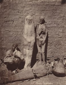Momies Egyptiennes, vers 1870 (photo) 1870 (photo) - Félix Bonfils