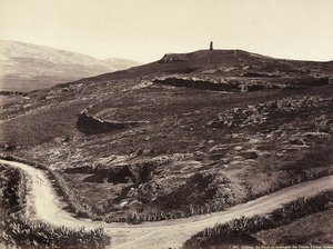 Le mont Pnyx ou la Montagne des Trente Tyrans, Athènes - Félix Bonfils