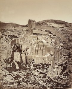 Vue du couvent de Mar Saba, en Israël - Félix Bonfils