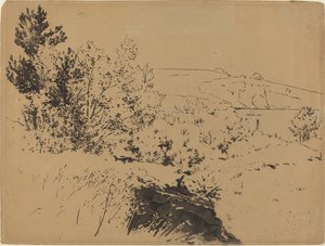 Paysage côtier - Felix Bracquemond