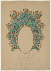 Dessins pour un miroir à main, vers 1900-1902 - Felix Bracquemond