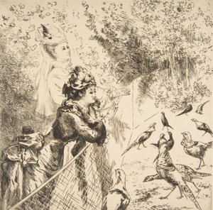 Au jardin zoologique, vers 1873
