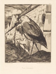 Les Cigognes - Felix Bracquemond
