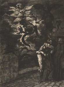 Panurge sortant de chez Raminagrobis, 1854-55 - Felix Bracquemond
