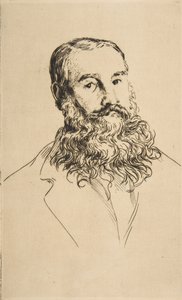 Portrait de Charles Leland, 1871 - Felix Bracquemond