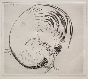 Le service à haute cuisson : Coq, c. 1860 - Felix Bracquemond