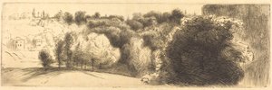 La route menant à Bellevue - Felix Bracquemond