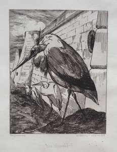 Les cigognes, 1865 - Felix Bracquemond