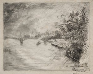 Vue du Pont de Saint-Pères - Felix Bracquemond