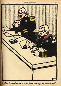 Un tribunal militaire prononce une sentence de mort, de 