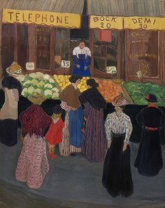 Au marché. Vers 1895 - Felix Edouard Vallotton