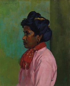 Femme noire en blouse rose, 1910 - Felix Edouard Vallotton