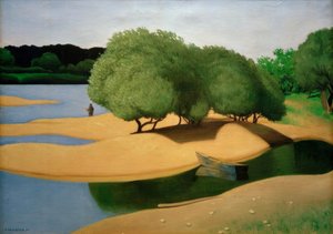 Des sables au bord de la Loire - Felix Edouard Vallotton