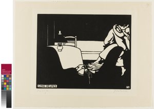 Cinq heures, planche sept de Intimités, 1898 - Felix Edouard Vallotton