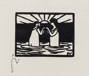 Jeux au soleil, VII de "Les Petites Baigneuses", 1893 - Felix Edouard Vallotton