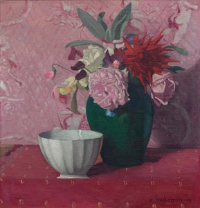 Vase vert et bol blanc, 1919