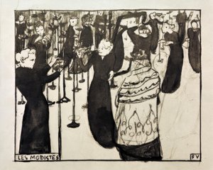 La modiste - Felix Edouard Vallotton