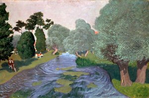 Paysage en Normandie, Arques-la-Bataille, 1903 - Felix Edouard Vallotton