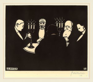 Le Poker - Felix Edouard Vallotton