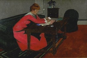 Misia à son bureau, 1897 - Felix Edouard Vallotton