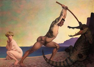 Persée tuant le dragon - Felix Edouard Vallotton