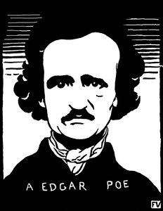 Portrait de Edgar Allan Poe - Felix Edouard Vallotton