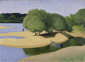 Bancs de sable sur la Loire - Felix Edouard Vallotton