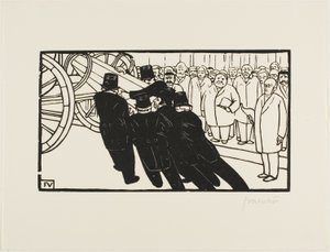 Les porteurs de cercueil - Felix Edouard Vallotton