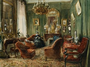Vue du salon de la comtesse de Salverte