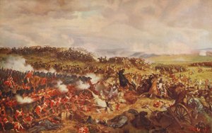 Charge des cuirassiers français à Waterloo, 1874, vers 1915 - Felix Henri Emmanuel Philippoteaux