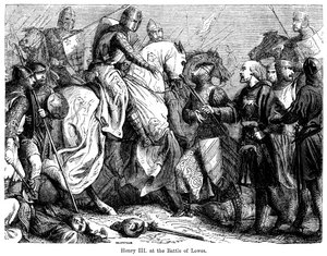 Henri III à la bataille de Lewes, 14 mai 1264 - Felix Henri Emmanuel Philippoteaux
