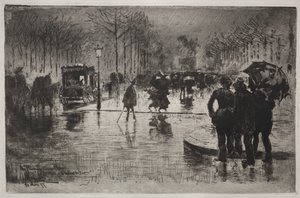 Artistes revenant du Salon - Felix Hilaire Buhot