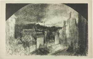 Fête nationale à Montmartre - Felix Hilaire Buhot