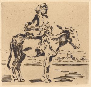 Cacoletière à la Tour - Felix Hilaire Buhot