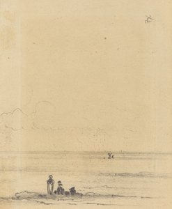 Figures sur une rive - Felix Hilaire Buhot