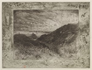 La falaise : Baie de Saint-Malo - Felix Hilaire Buhot