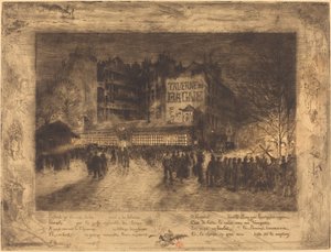 La Place des Martyrs et la Taverne du Bagne - Felix Hilaire Buhot
