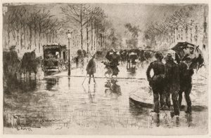 Le retour des artistes - Felix Hilaire Buhot