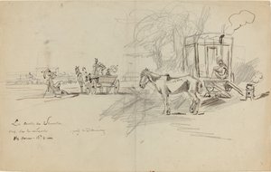 Les Courses de Deauville - Felix Hilaire Buhot