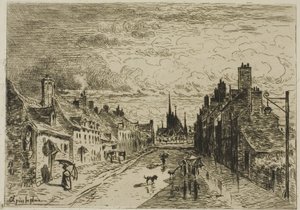 Ma petite ville - Felix Hilaire Buhot