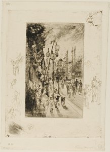 Fête nationale - Felix Hilaire Buhot