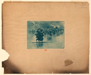Rue pluvieuse - Felix Hilaire Buhot