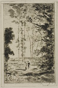 Petit paysage vertical - Felix Hilaire Buhot