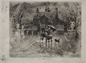 Les voisins de la campagne - Felix Hilaire Buhot